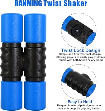 RANMING Jam Block Set Jam Block Percussion Stand with Twist Shaker