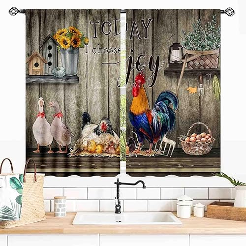 Miniatura 52 de Curtianos de cocina de granja, estilo rústico, tenedor y cuchara, estilo rústico, vintage, estilo rústico, vintage, estilo rústico, estilo rústico,