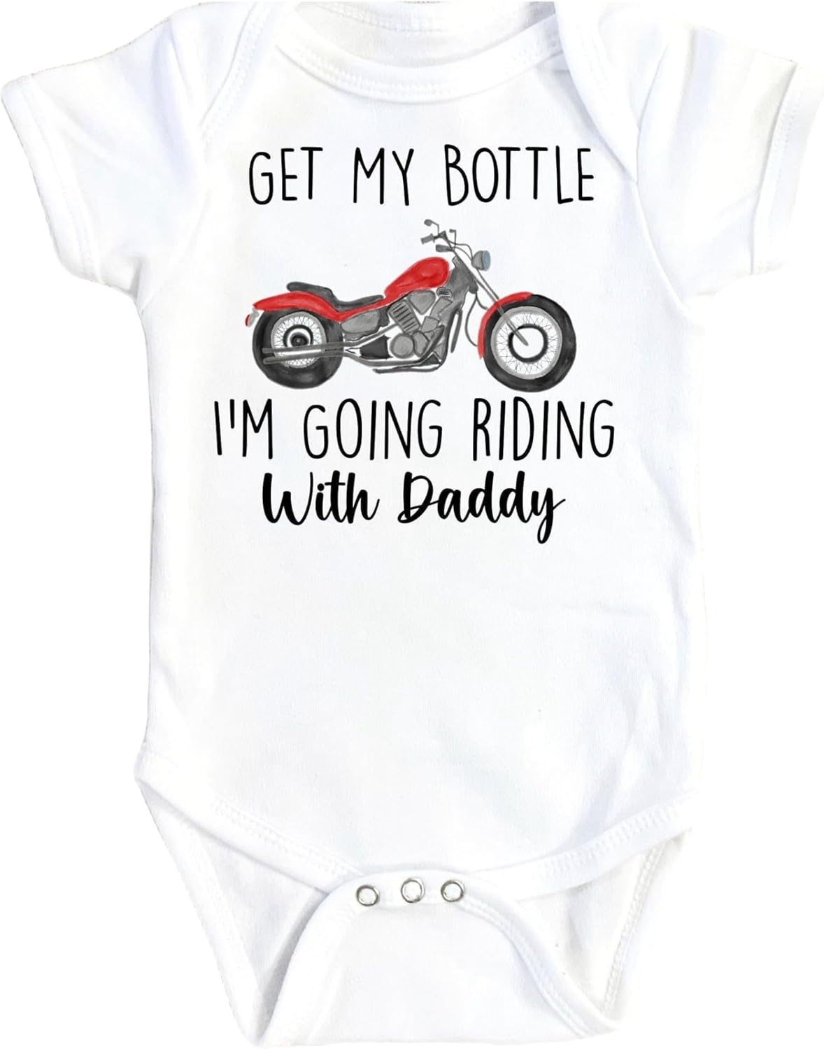 Motorcycle Bottle - Baby Boy Girl Clothes Infant Bodysuit Funny Cute Newborn