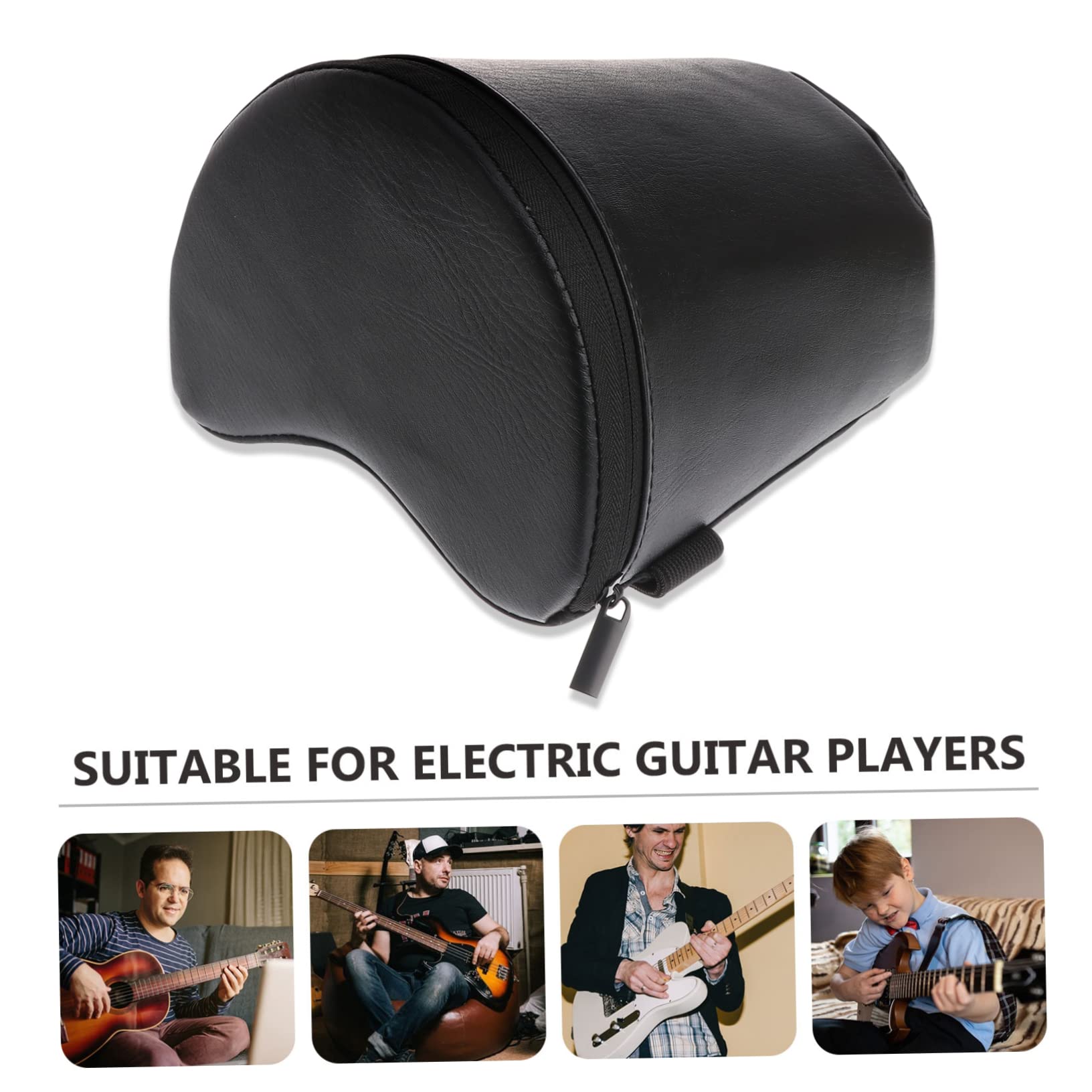 Supporto per Chitarra Classica Elastico e Imbottitura Nera | Pelle Sintetica e Schiuma, per Performance e Studio, Accessori Flamenco per Musicisti Principianti e Professionisti