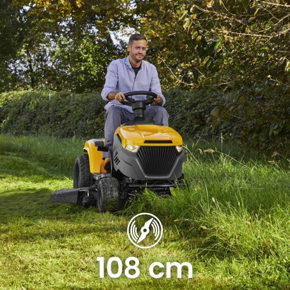 STIGA Tornado 5108 W Tondeuse Autoportée, 586 CC, 108 cm – Éjection Latérale, Transmission Hydrostatique – Pelouses jusqu'à 6 500 m²