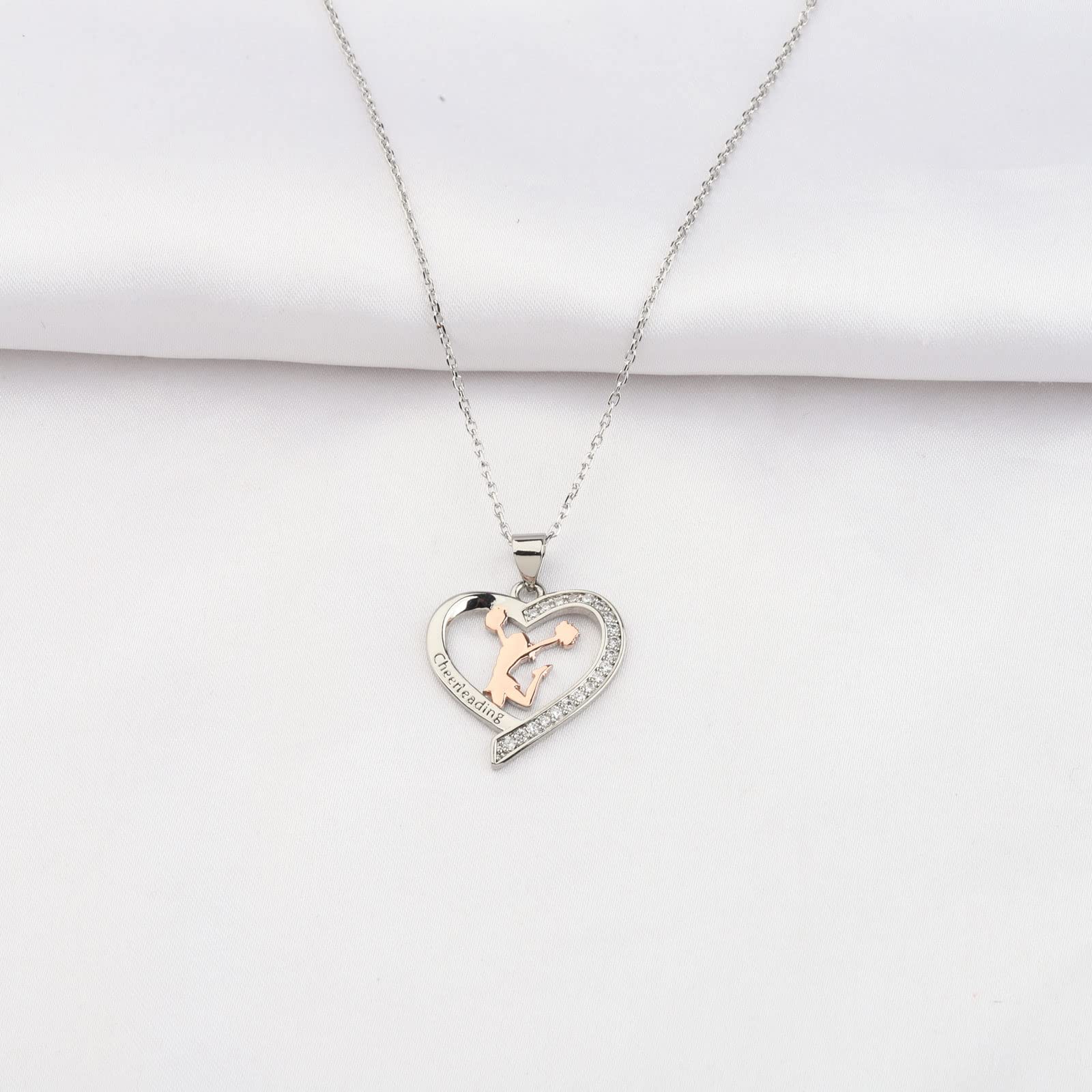 BNQL Collana da cheerleader, regalo per ragazze cheerleader, regalo per ragazze Cheerleader, regalo per ragazze Cheerleading Coach Regali, Acciaio inossidabile