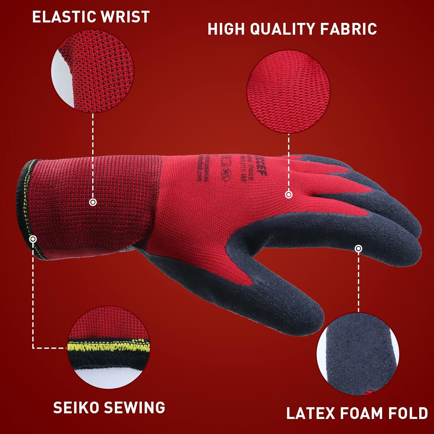 Buy LOCCEF 2 Pairs Winter Work Gloves for Men and Women, Freezer Gloves