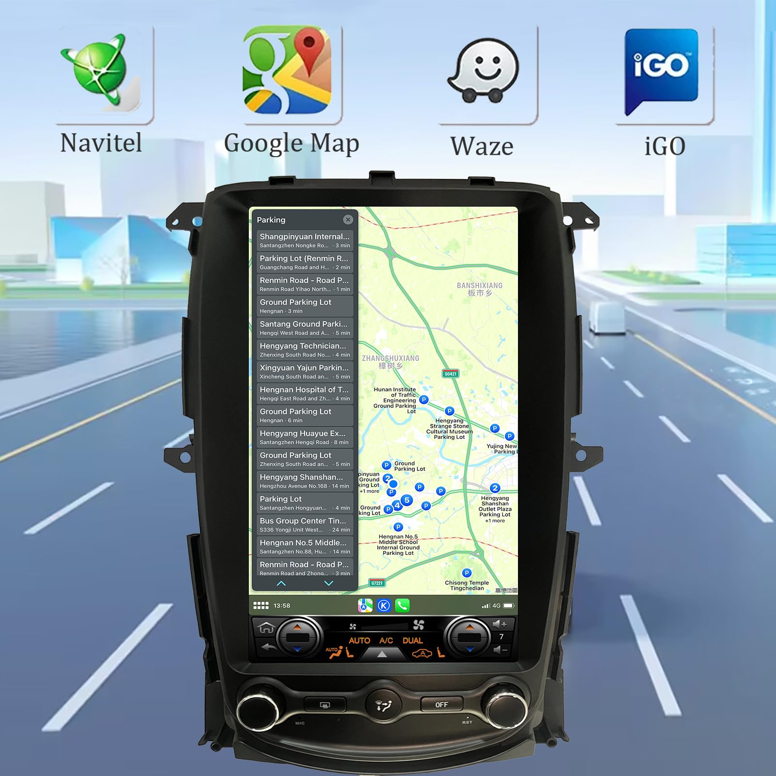 For Nissan 370Z 2009-2021 Android 14 Radio 13.8 Inch Tesla Style