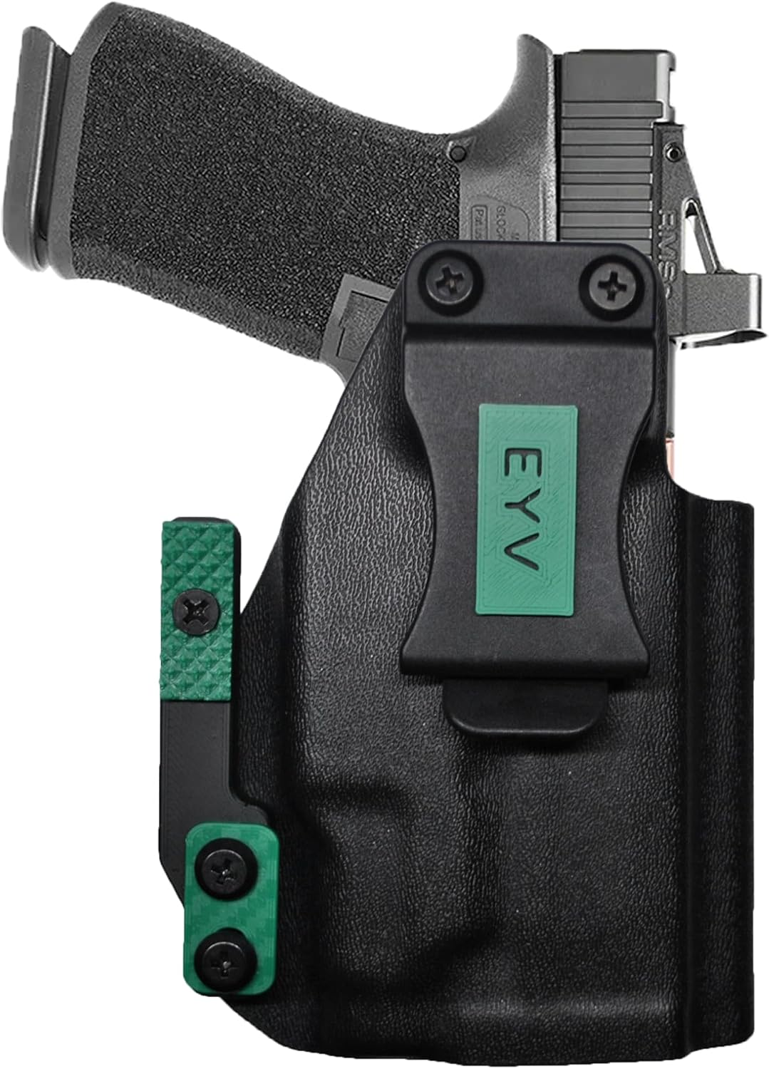 IWB Gun Holster for Concealed Carry - G 48/43/43X/MOS TLR7 Sub Light | Handmade Kydex Pistol Holsters w/Custom Claw Kit & Colored Accessory Options | EYV Holsters