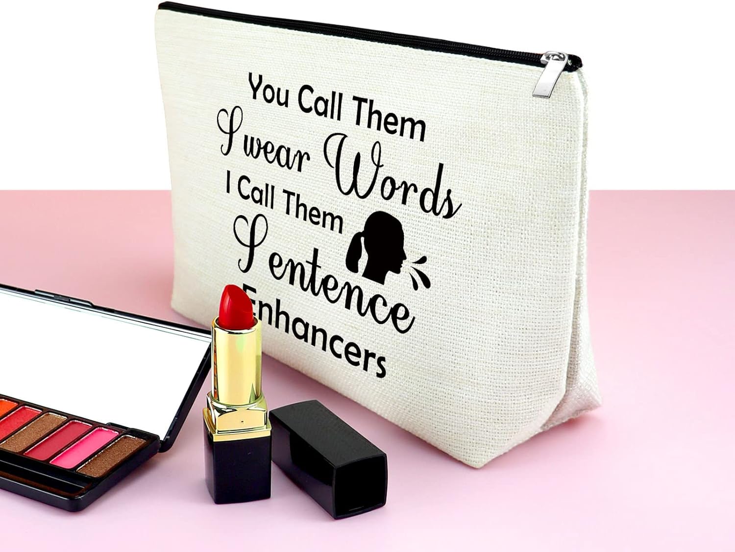 Sarcastic Novelty Gag Gift for Best Friend Sister Makeup Bag Fun Joke Gifts for Women Funny Gifts for Women Fun Girl Gifts Cosmetic Bag Christmas Graduation Wedding Gift for Her Travel Makeup Bag - Image 3