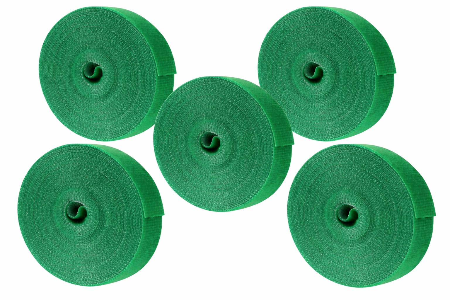 Plant Ties; Reusable, Adjustable, Gentle Plants Supports for Effective Growing; Multi-Use Support Tie Tape for Gardening, Wire Organizer, Cable Management (1 MTR x 12 MM - 5 Roll) Green-image-28