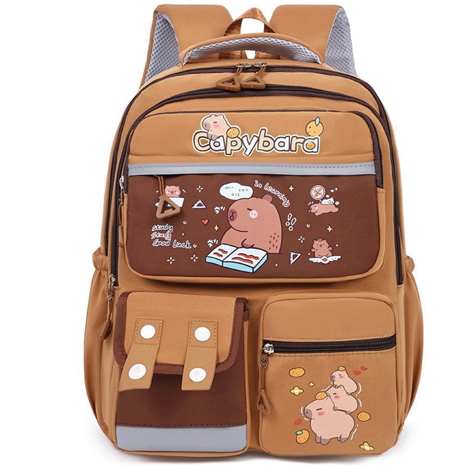 Capybara Plüsch Rucksack – Niedlicher Wasserschwein-Rucksack, Abnehmbare Träger, Kuscheliges Geschenk Für Mädchen
