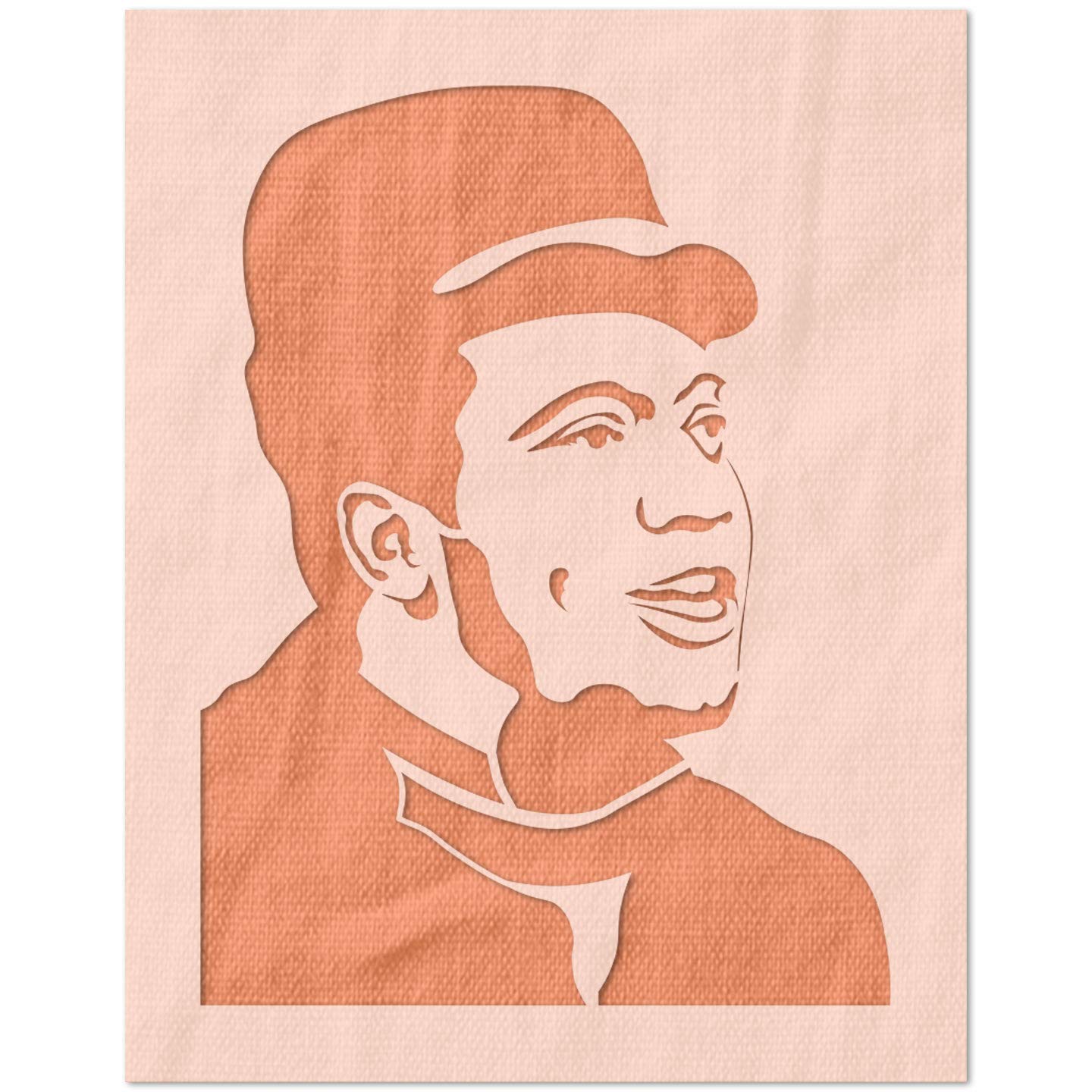 Stencil Stop Fred Hampton szablon wielokrotnego użytku, do projektów DIY, malowania, rysowania, majsterkowania, 14 mm, tworzywo sztuczne Mylar (22,9 x 30,5 cm)