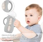 3 Pack Silicone Sleeves with Handles for Avent Natural Glass Baby Bottles, Anti Breakage Baby Bottle Holder, Compatible Philips Avent Glass Natural Baby Bottle 8 oz