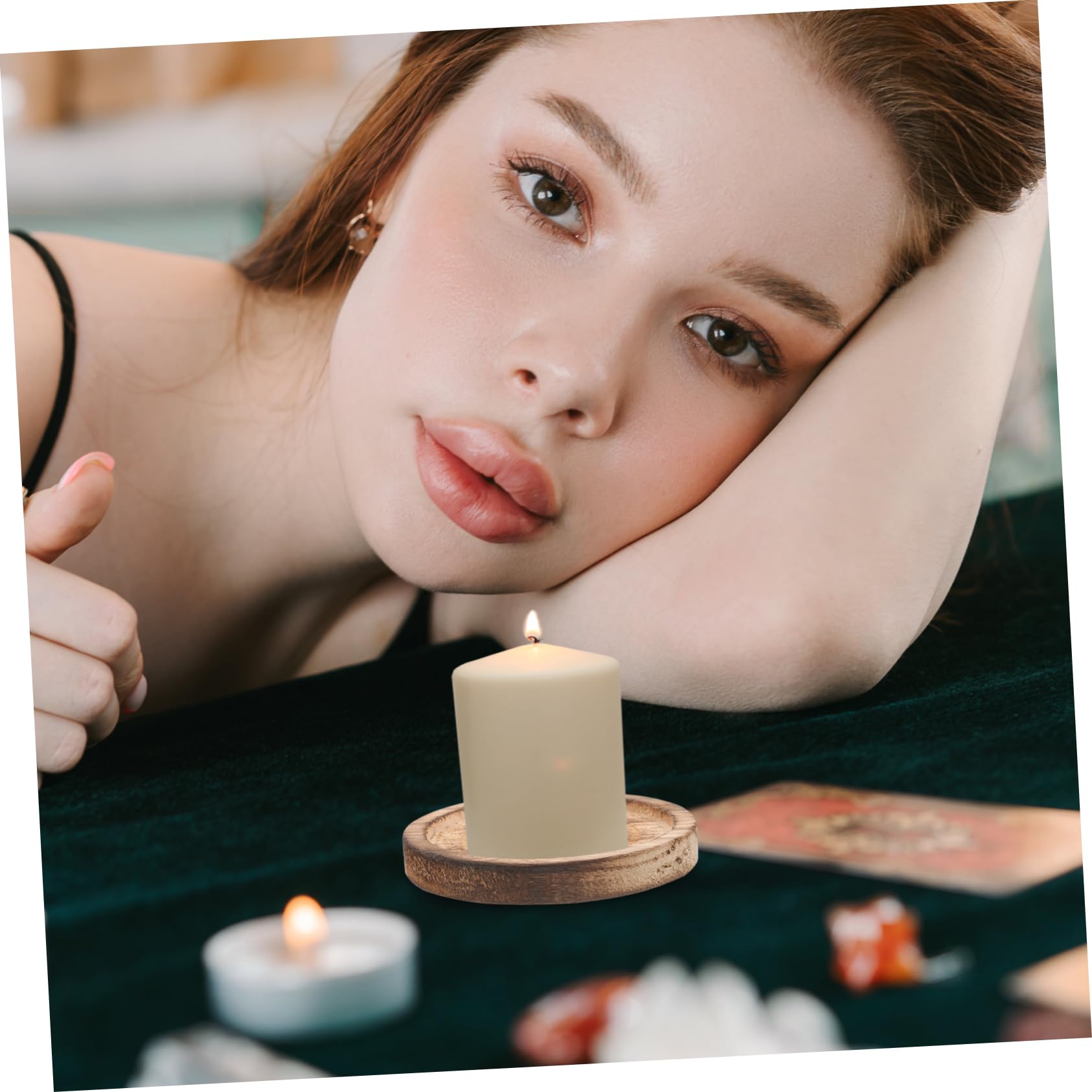 Amazon｜Amosfun タイル おしゃれ キャンドル ホルダー ペンタクル り 