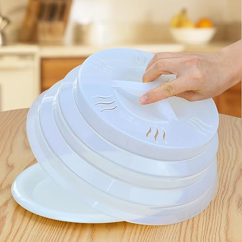 Cubierta de salpicaduras de microondas para alimentos 11.8 pulgadas, cubierta de silicona para microondas, cubierta plegable para alimentos para
