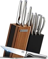 Vista 1 de 2026 Upgraded Knife Set, 13-Piece Japanese High-Carbon Stainless Steel Kitchen Knife Block Set with Ergonomic Handles, Razor-Sharp Blades for Home &