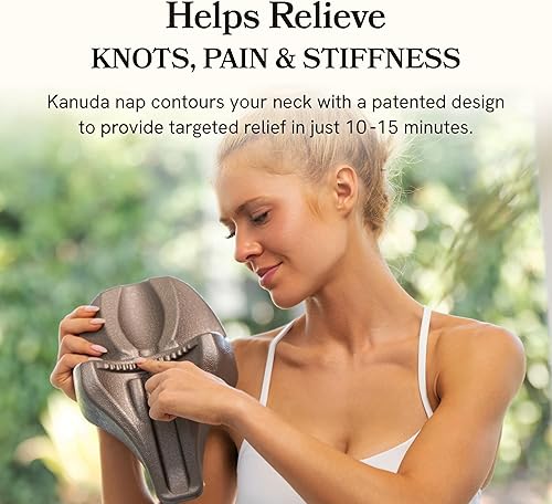 Miniatura 2 de Kanuda Siesta en la cabeza dispositivo de tracción cervical para aliviar el dolor de cuello, herramienta ergonómica para aliviar la tensión del