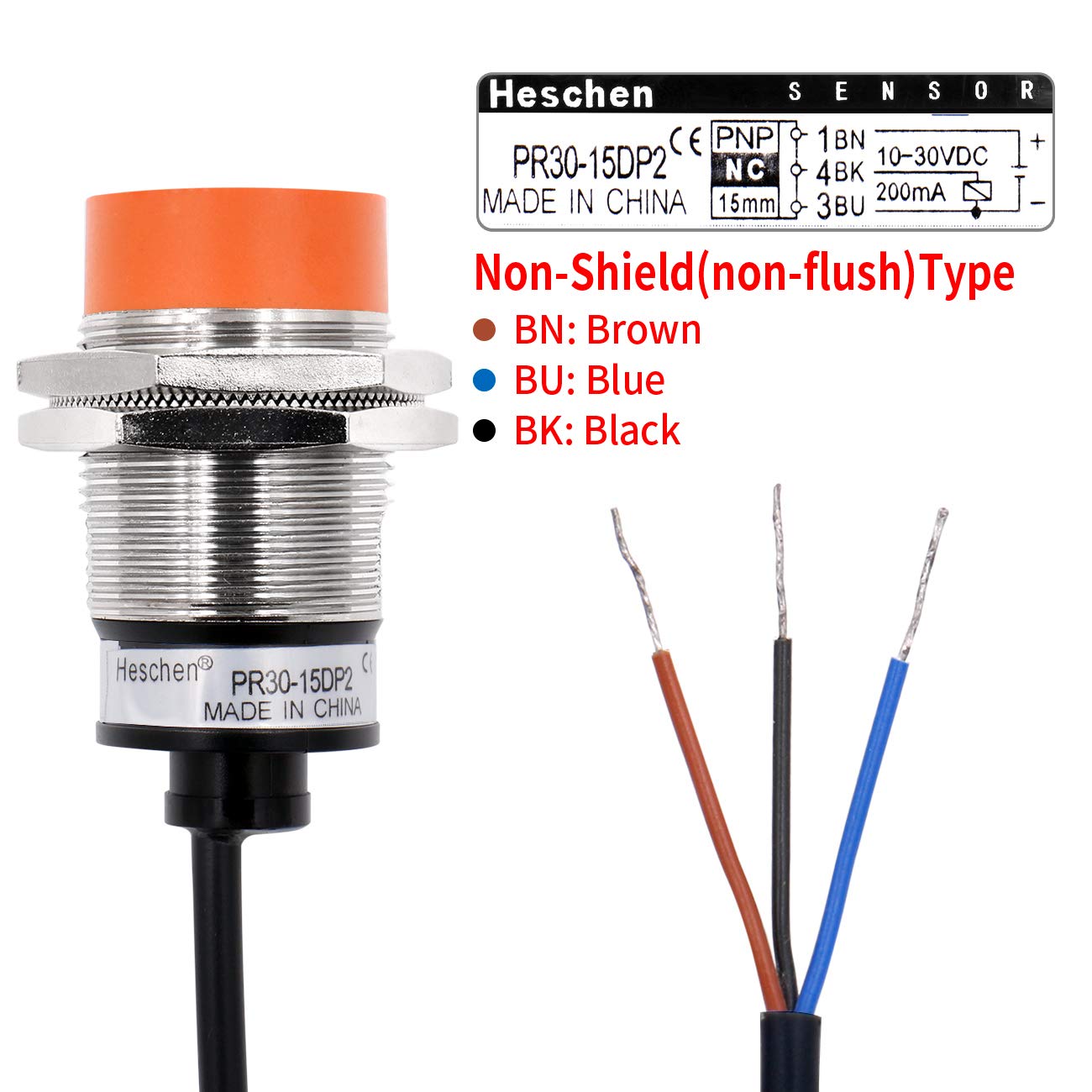 2-wire AC Proximity Sensor Heschen Inductive Proximity Sensor Switch ...