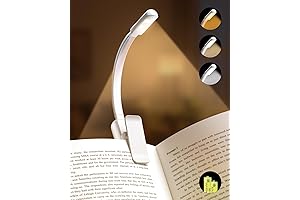 USB Rechargeable Book Light AAA Battery Powered Reading Lights for Books in Bed