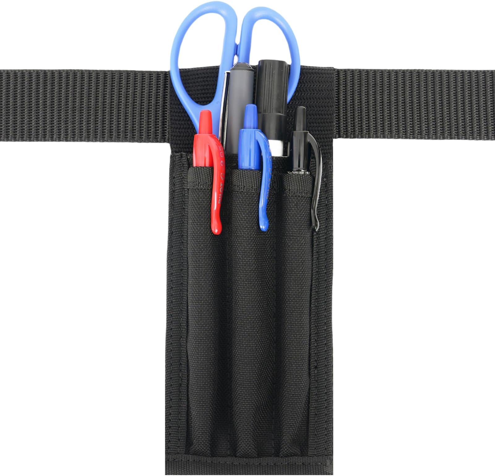 Belt Pen Holder, Pocket Protectors for Pens and Pencils, Tactical Pencil Pouch for Outdoor Work, Detachable Molle Pen Pouch Pocket Organizer Pouch, Adjustable Small Pocket Pen Holder
