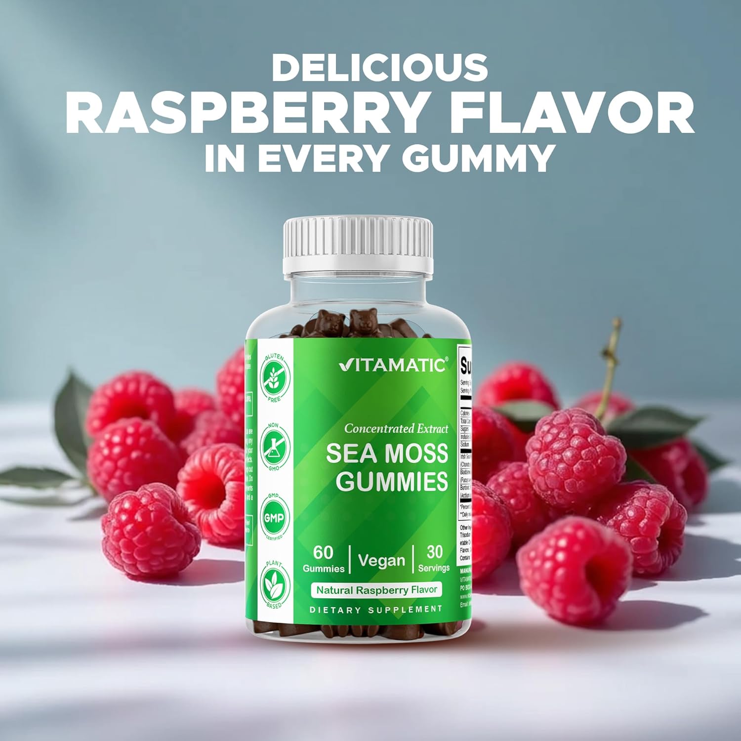 Vitatic h Sea Moss Gummies with Bladderwra & Burdo Root –