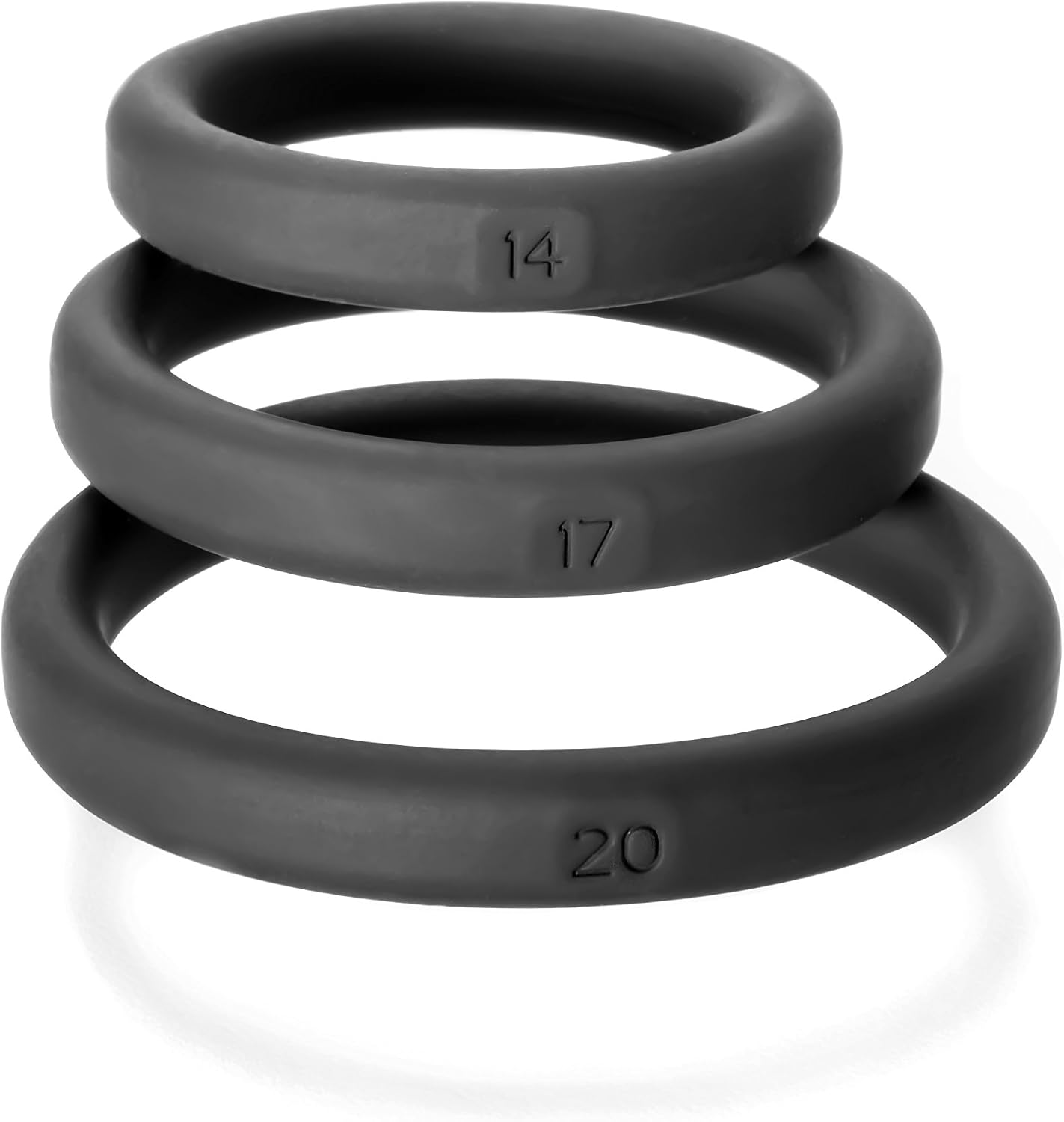 PerfectFit Brand Silicone Rings, 14/#15/#16