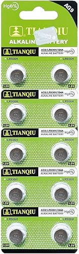 Tianqiu 10PCS Ag9 Lr936 394 Sr936Sw Batería alcalina
