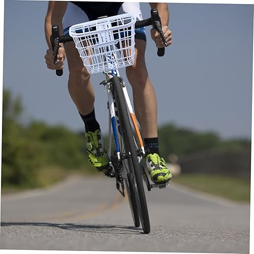 Miniatura 7 de Toddmomy Cesta de bicicleta vintage para scooter eléctrico para adultos, cesta delantera para bicicletas eléctricas para bicicletas, soporte de