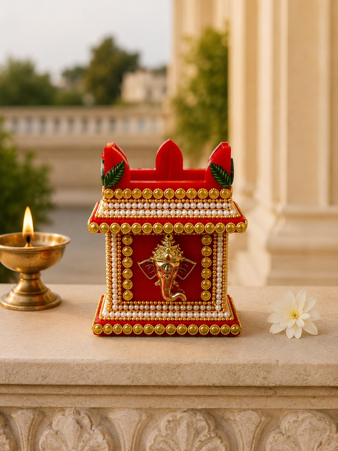 Buy Smita Creations Acrylic Tulsi Candle Holder, Handcrafted