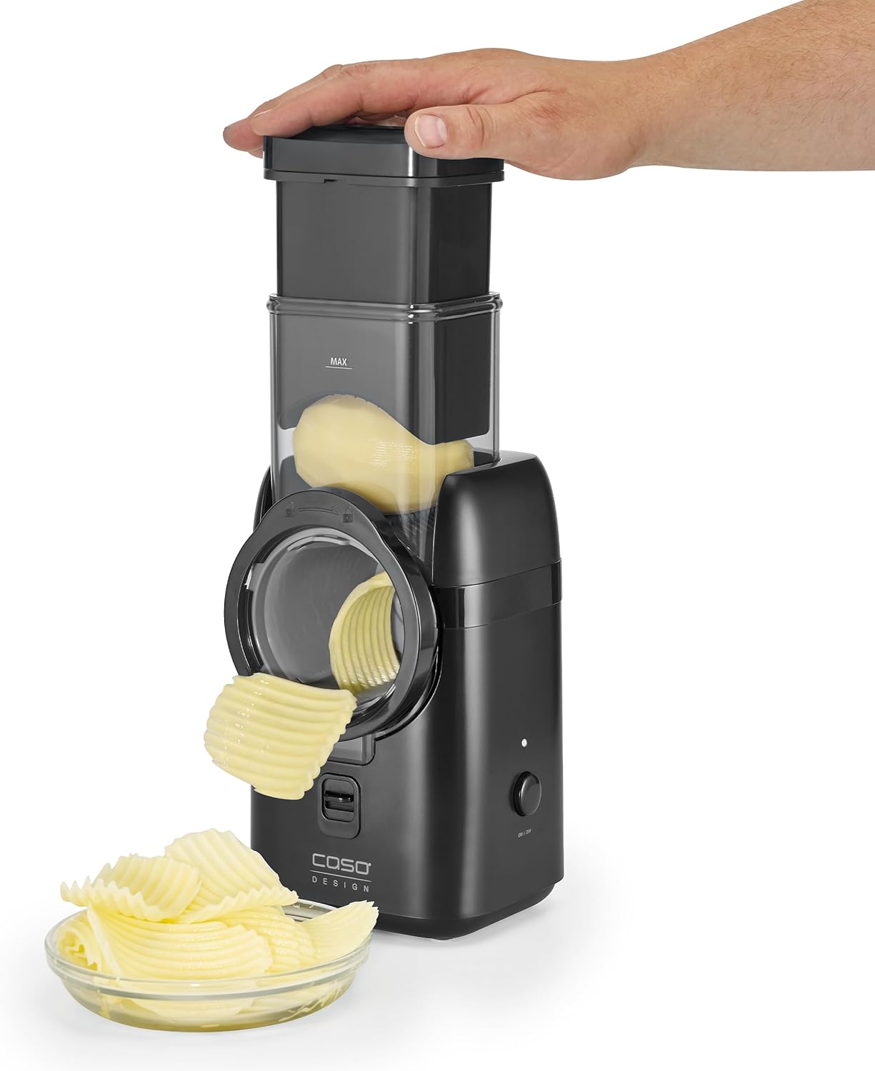 MultiSlicer producing wavy potato slices