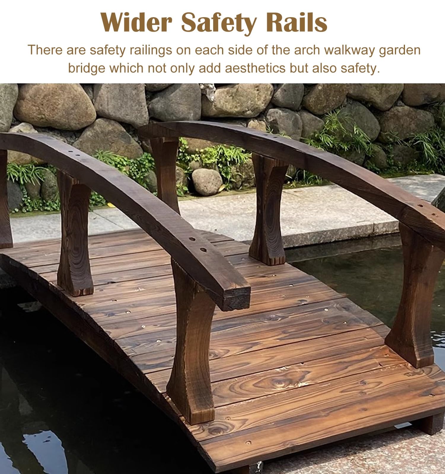 Small Brigde Outdoor Wooden Garden Bridges