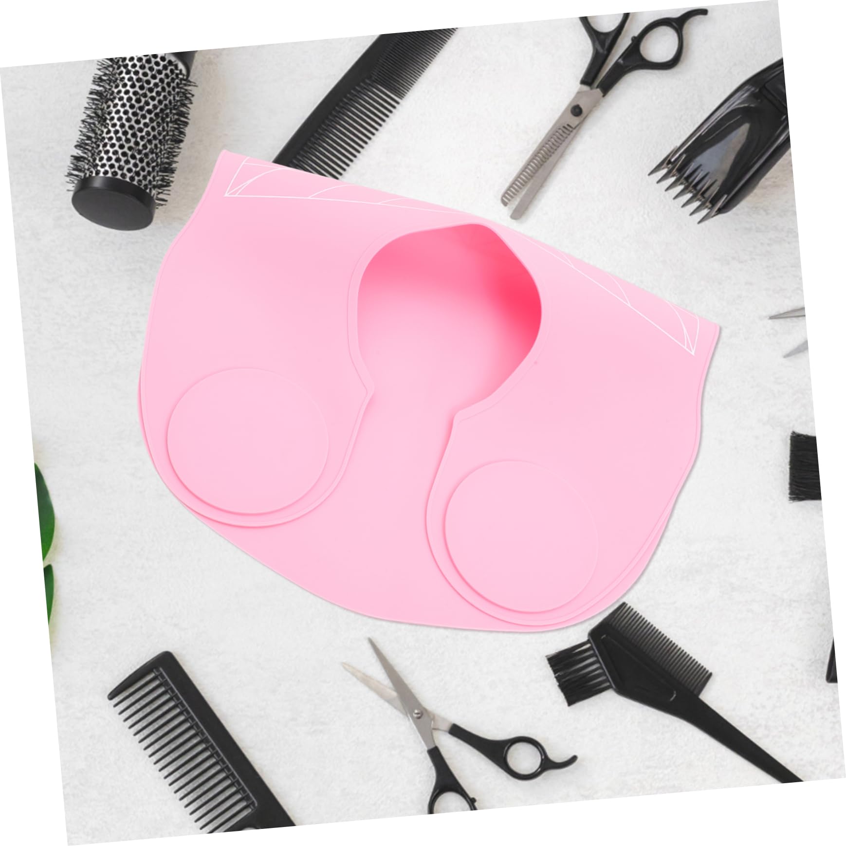 PLAFOPE Capa de Peluquería de Silicona Rosa para Mujeres, Gran Cobertura y Protección contra Tintes y Permanentes, Adecuado para Salones