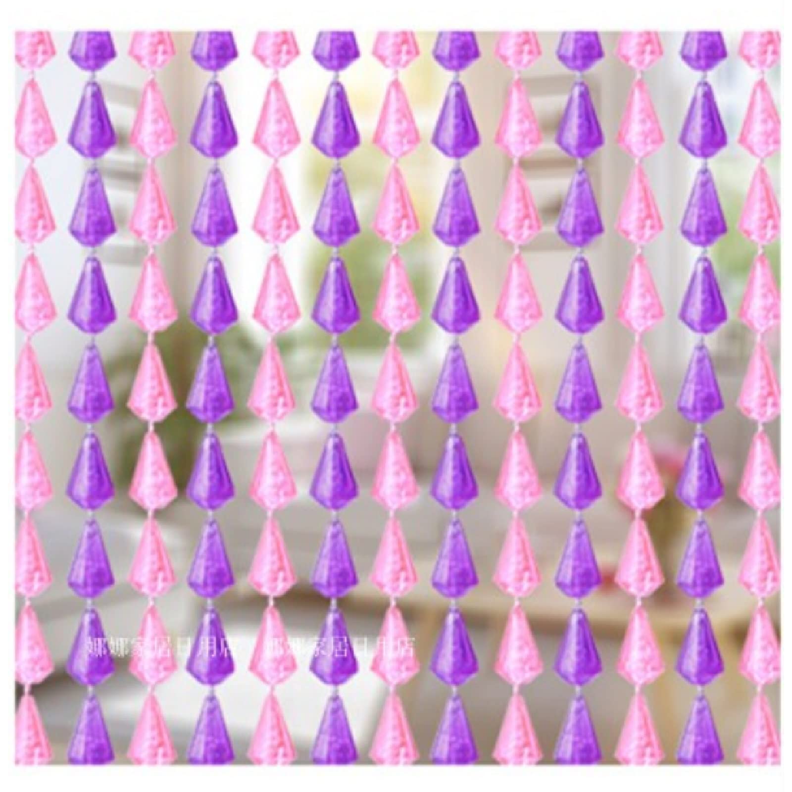 LIJINBO Door Beaded Curtain Room Divider String Curtain Home Decoration Bead Chain Panel for Living Room Kitchen Passage,21 Sizes, 3 Colors (Color : A, Size : 90x190cm)