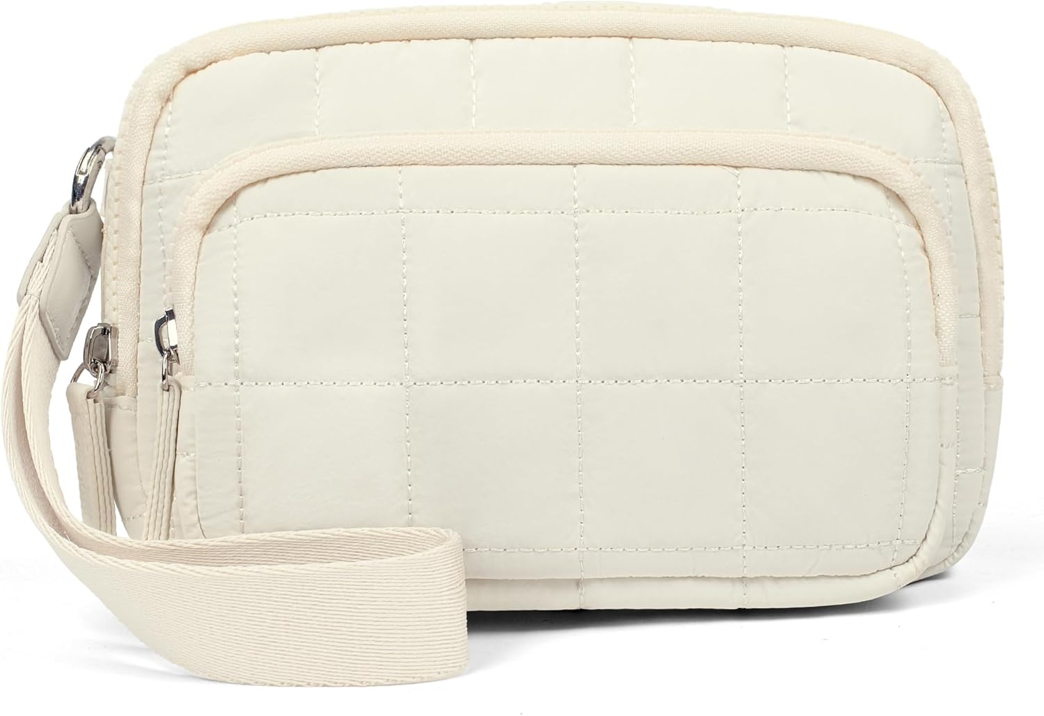 VONAL Wristlet Wallets for Women Nylon Quilted Wallet with 3 Zipper Purse for Travel Credit Card Holder Phone Organizer - Image 8