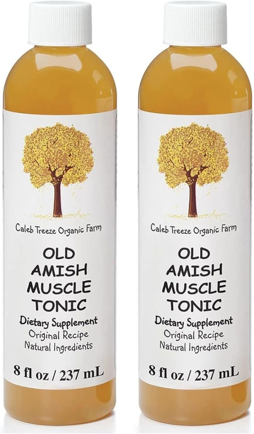 Caleb Treeze Old Amish Muscle Tonic, Restless Legs, Leg Cramps Relief, Foot Cramps Relief, Muscle Cramps & Spasm Relief - Pack of 3