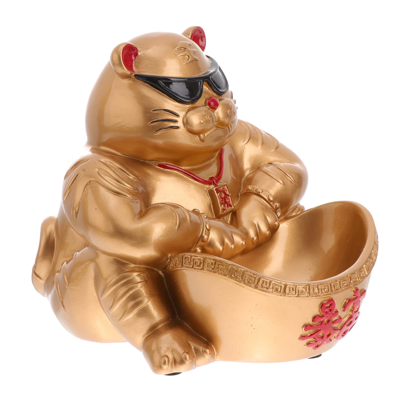 Ornement résine tigre objet décoratif maison et statuette bureau chance