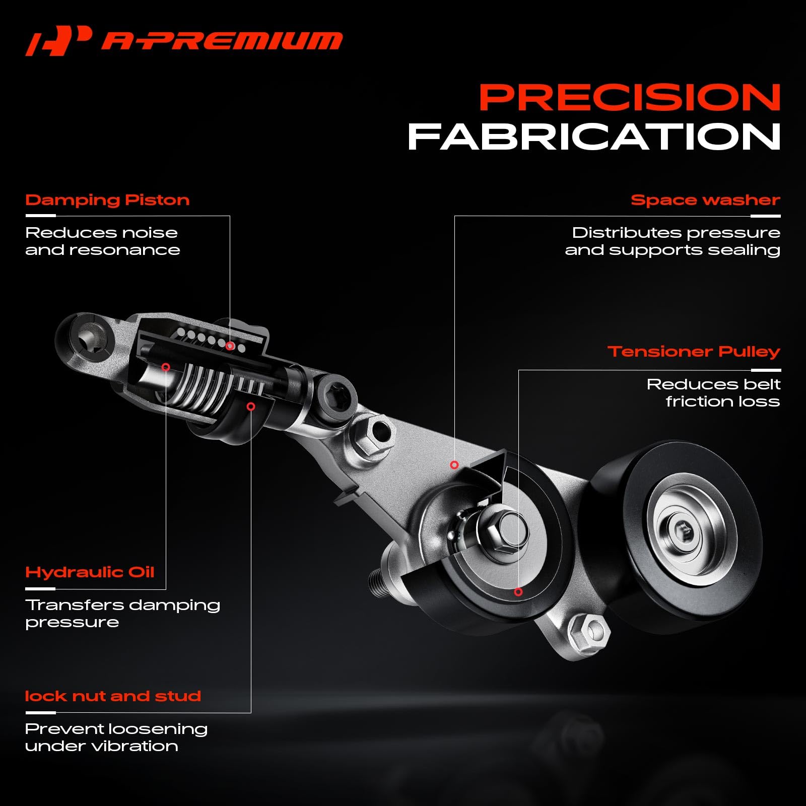 Amazon.co.jp: A-Premium ベルト テンショナー 交換用 ホンダ クロス