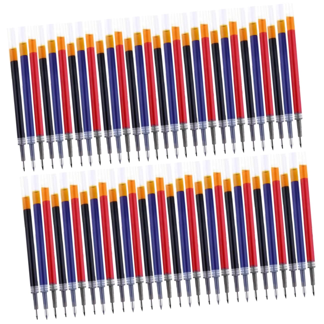 Lurrose Lot De 4 Recharges De Stylos À Encre Gel Rechargeables À Paillettes Pour Étudiants Outils Décriture Légers Et Faciles À Utiliser 150 Pièces X 4