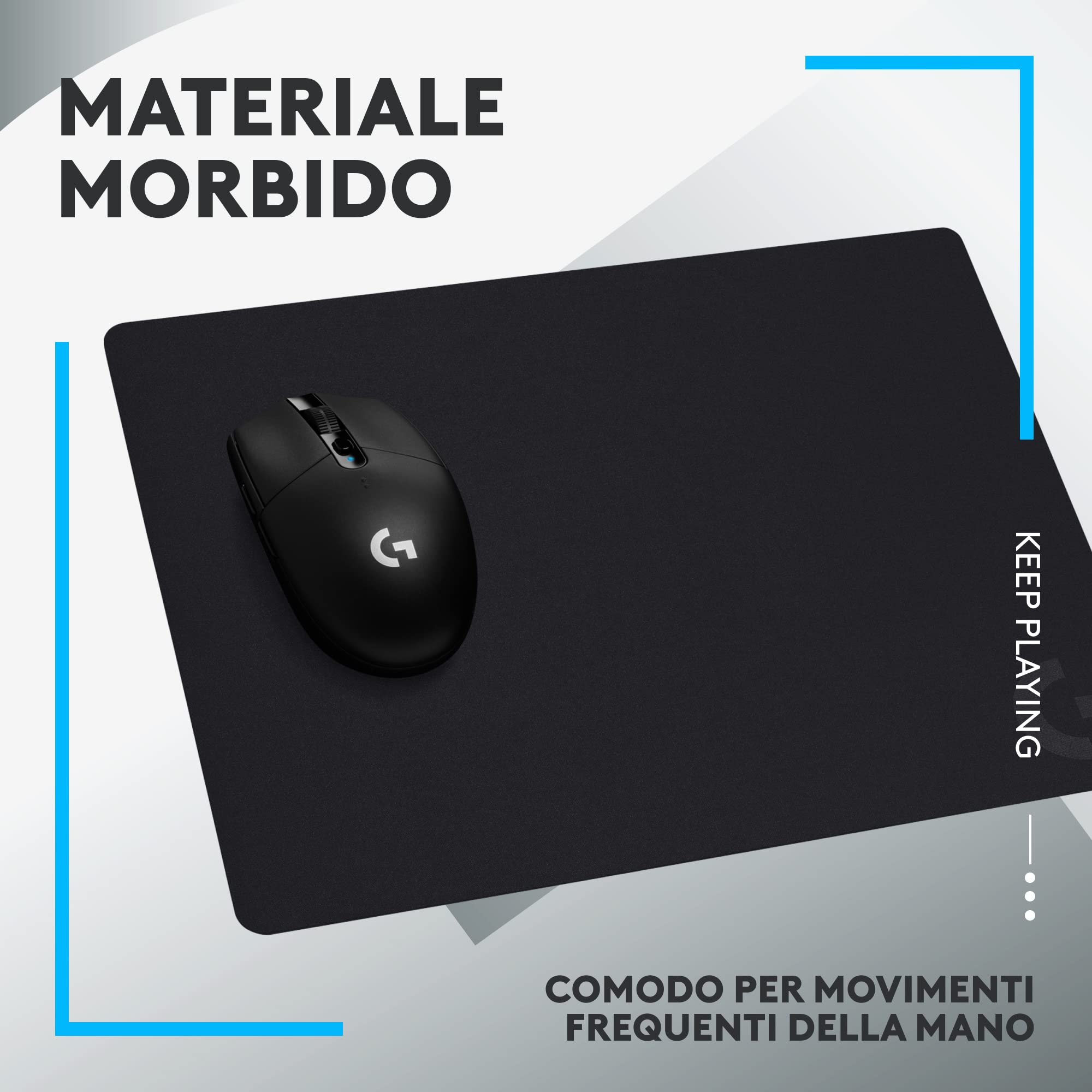 Logitech G G240 Gaming Mouse Pad Tessuto 340x280x1 mm Nero