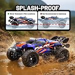RC Cars 1:14 All Terrain Off-Road RC Truck, 4WD Fast Remote Control Car 40 KM/H, 4X4 Waterproof RC Vehicle with 2 Rechargeable 1300 mAh Batteries and 2 Sets of Tires