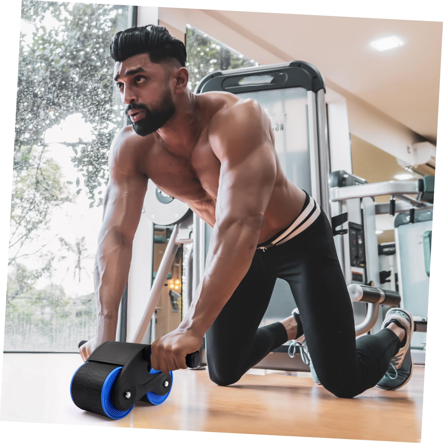 Ab Wheel Fitnessstudio Er Wheel Trainingsgeräte Für Den Heimgebrauch Ab Wheel Heimfitnessgeräte Bauchtrainer Er Kniebandage Für Den Sport Bauch Wheel Er Knieschützer Aus