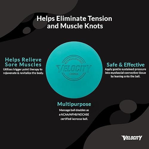 Miniatura 66 de Velocity - Pelotas para lacrosse, paquetes de 6, 12, 18, 24, 36, 60 y 120 unidades, tamaño oficial de NFHS y aprobado por la universidad. Multi