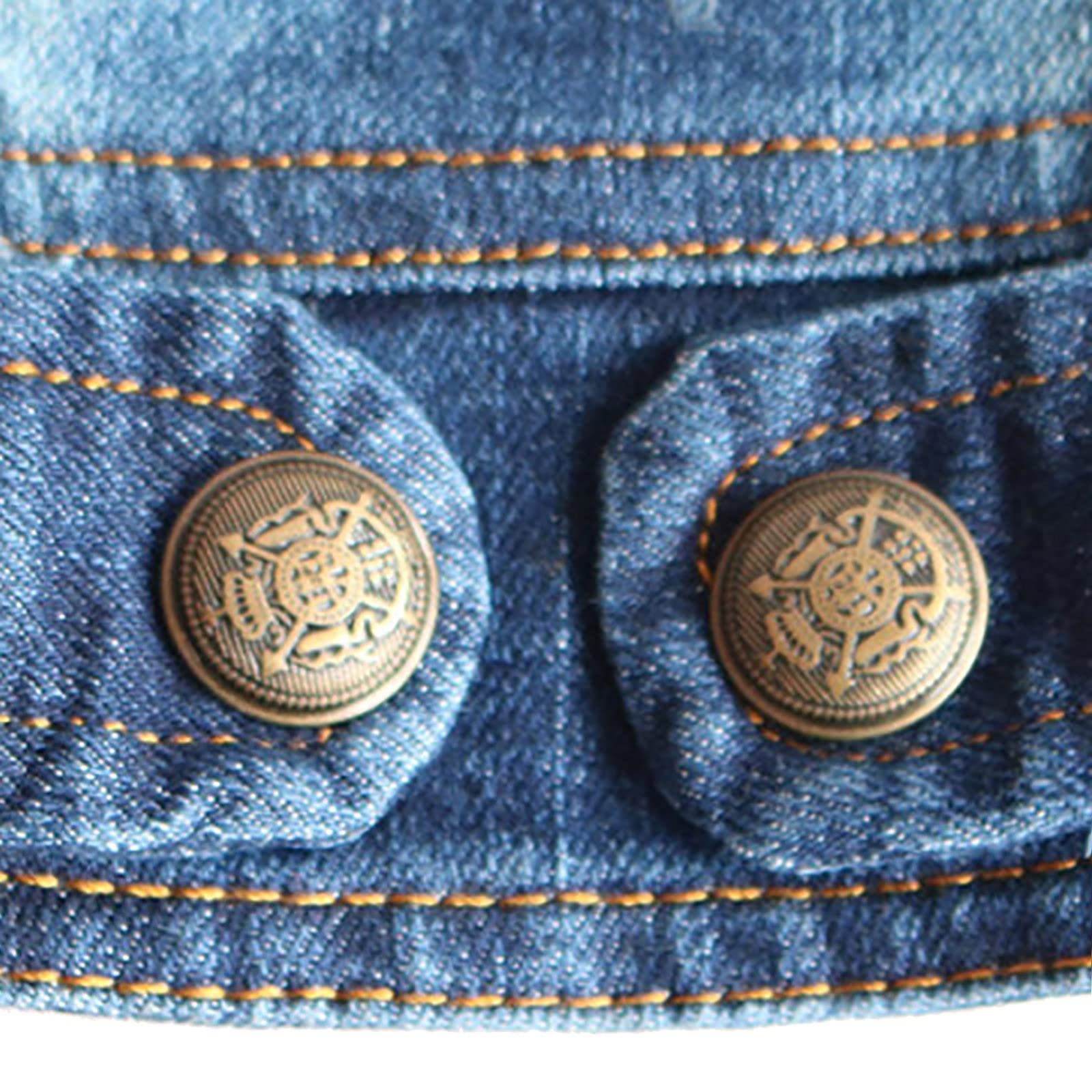 Giacca di Jeans per Cani e Gatti di Piccola e Media Taglia - Alla Moda, Traspirante per Animali Domestici, Barboncino Giocattolo