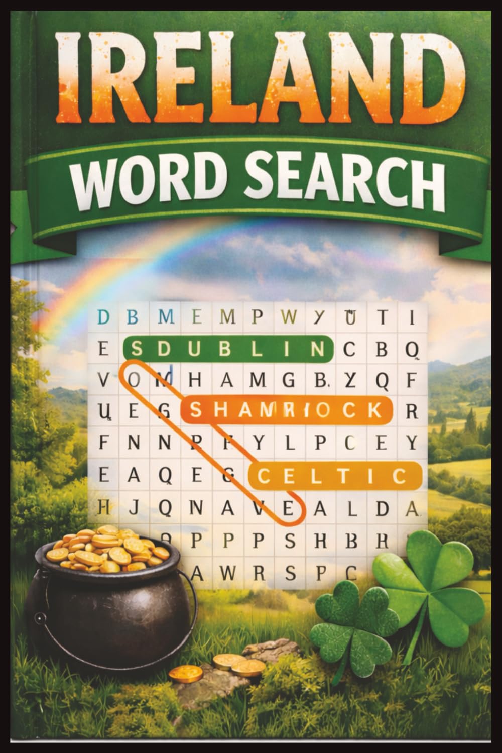 Ireland Word Search: Discover Irish Cities, Culture, Landmarks & Traditions with Fun and Relaxing Word Search Puzzles with 143 pages , 6X9 inches in size ............ Gifts for men and women