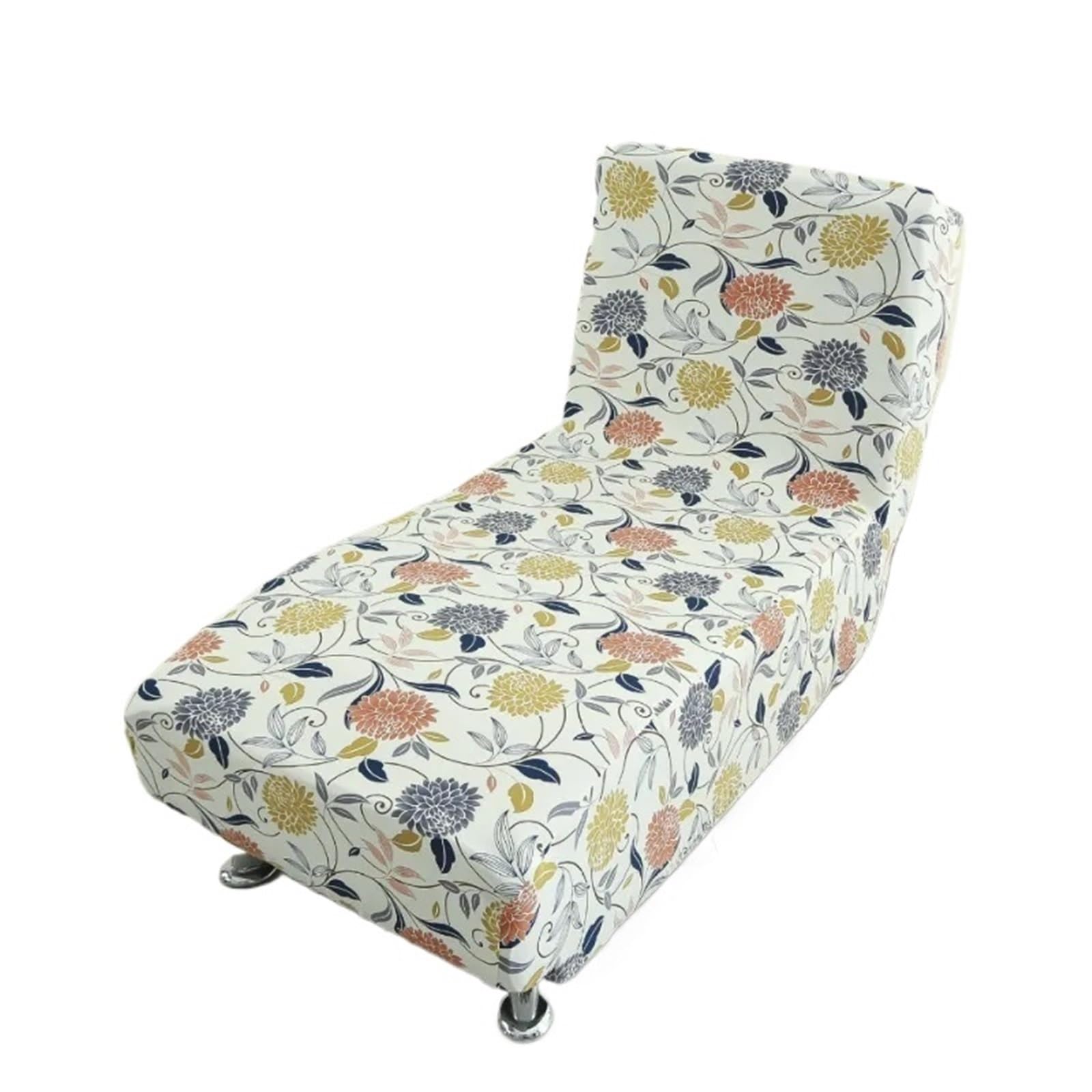 GCYEIDMA Armless Sofa Slipcover Stretch Armless Chair Protective Cover Elastic Velvet Chaise Longue Sofa Bed Armcair Slipcovers(Color 3)