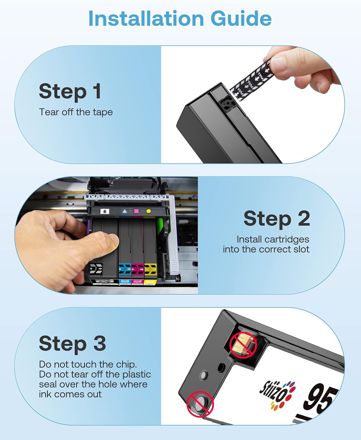 Stiizo 952XL Higher Yield Upgraded Ink Cartridges Replacement for 952 XL Compatible with OfficeJet Pro 8710 8720 8702 7720 7740 8715 8730 8740 8216 8725 8700 Printer (4 Pack) : Office Products