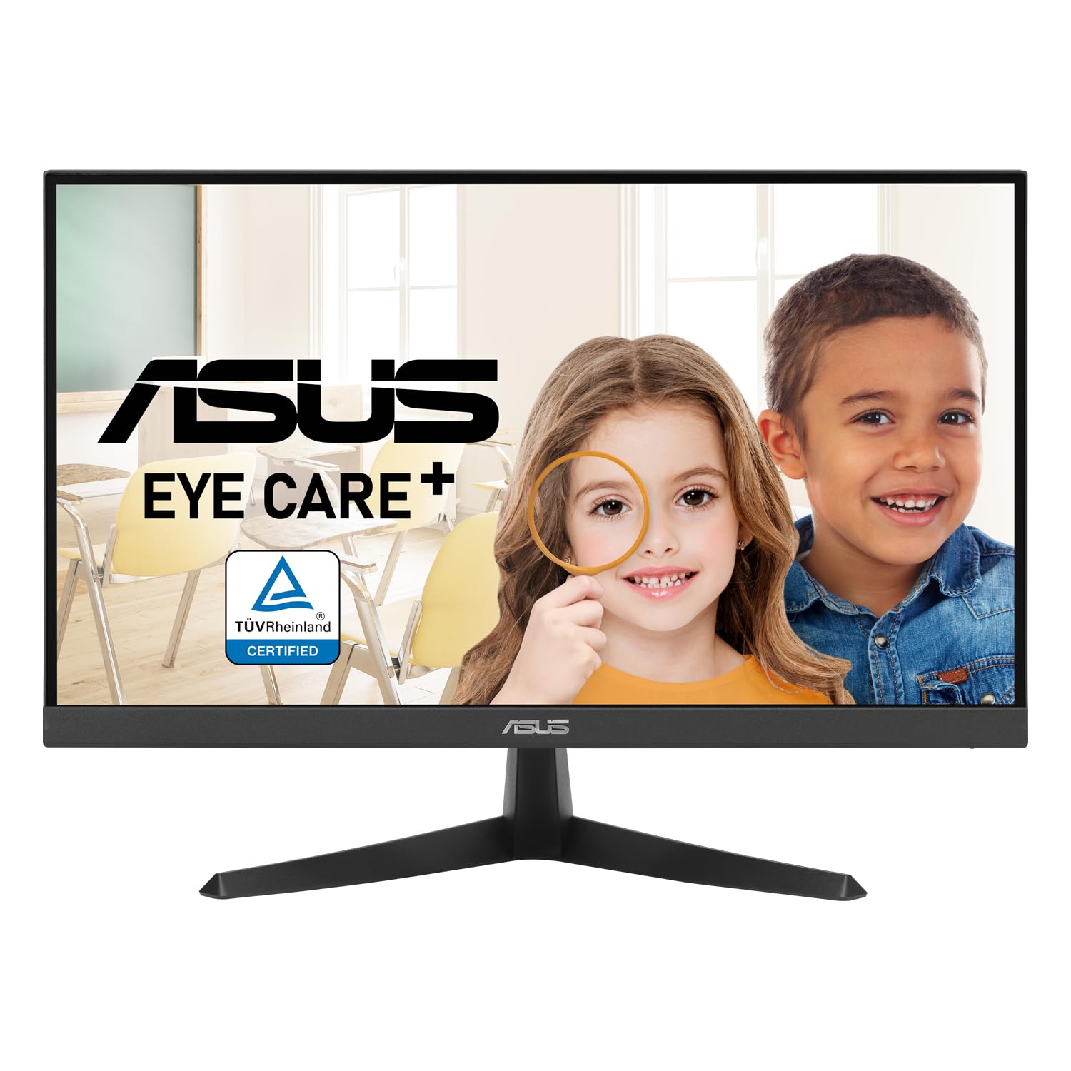 ASUS VY229Q Monitor Eye Care da 22” pollici (21.45) FHD (1920 x 1080), IPS 75Hz, Tempo di Risposta 1ms, FreeSync, Color Augmentation, Rest Reminder, Filtro Luci Blu, Anti-sfarfallio, DisplayPort, Nero