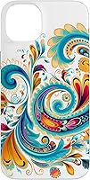 Vista 15 de Turquoise Paisley Boho Chic Case for iPhone 17