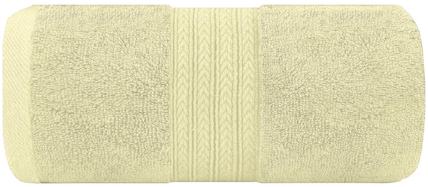 WovenWonder Luxury Bath Towels 800-GSM Super Soft 100% Egyptian Cotton Towel Set Hotel Quality & Highly Absorbent Towels 70x120cm (1, Cream)