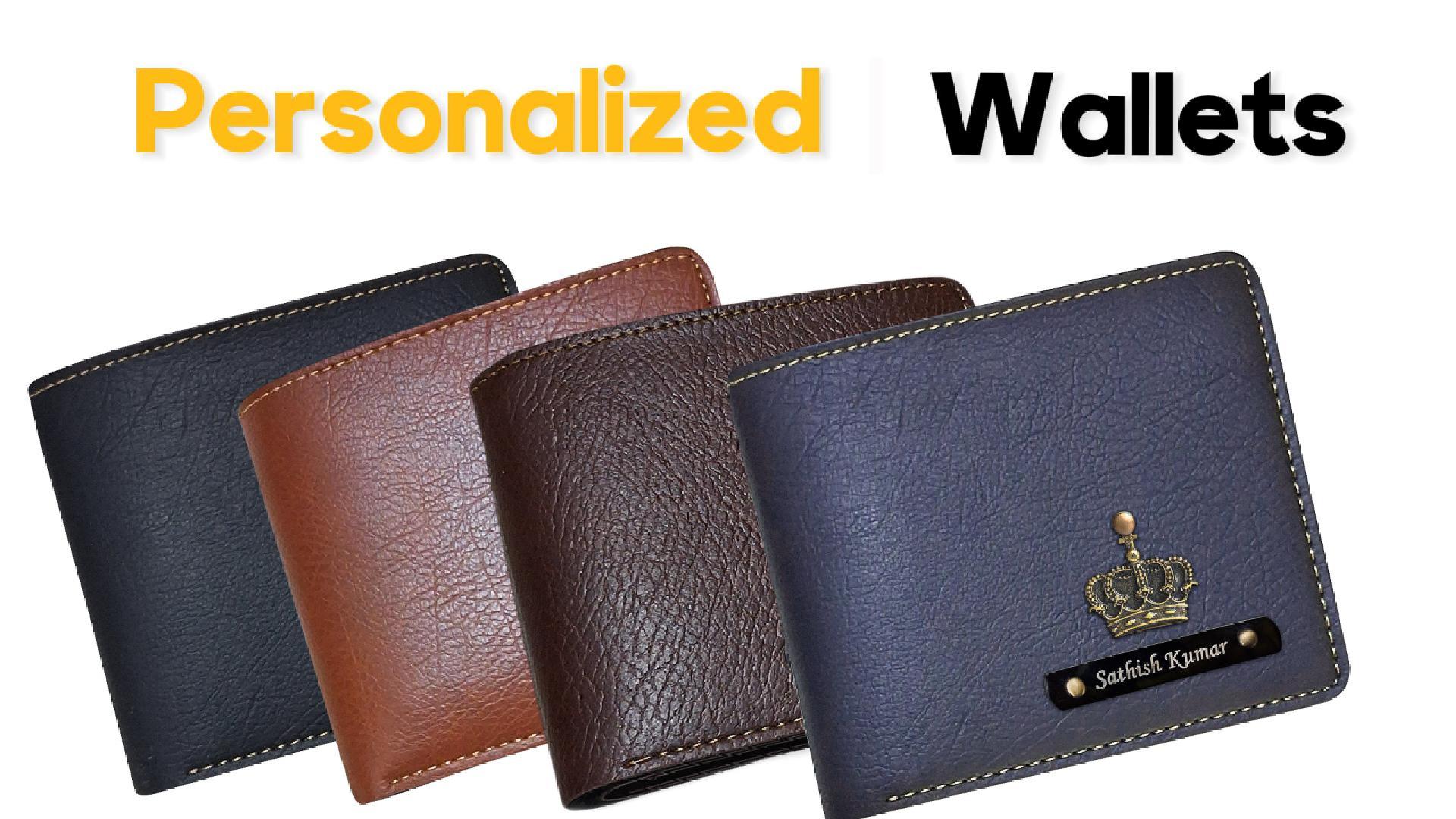Buy FOTO VALE GIFTS Personalized Men's Leather Wallet with Name