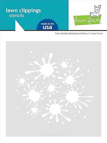 LAWN FAWN Plantillas de recortes de césped con salpicaduras de pintura