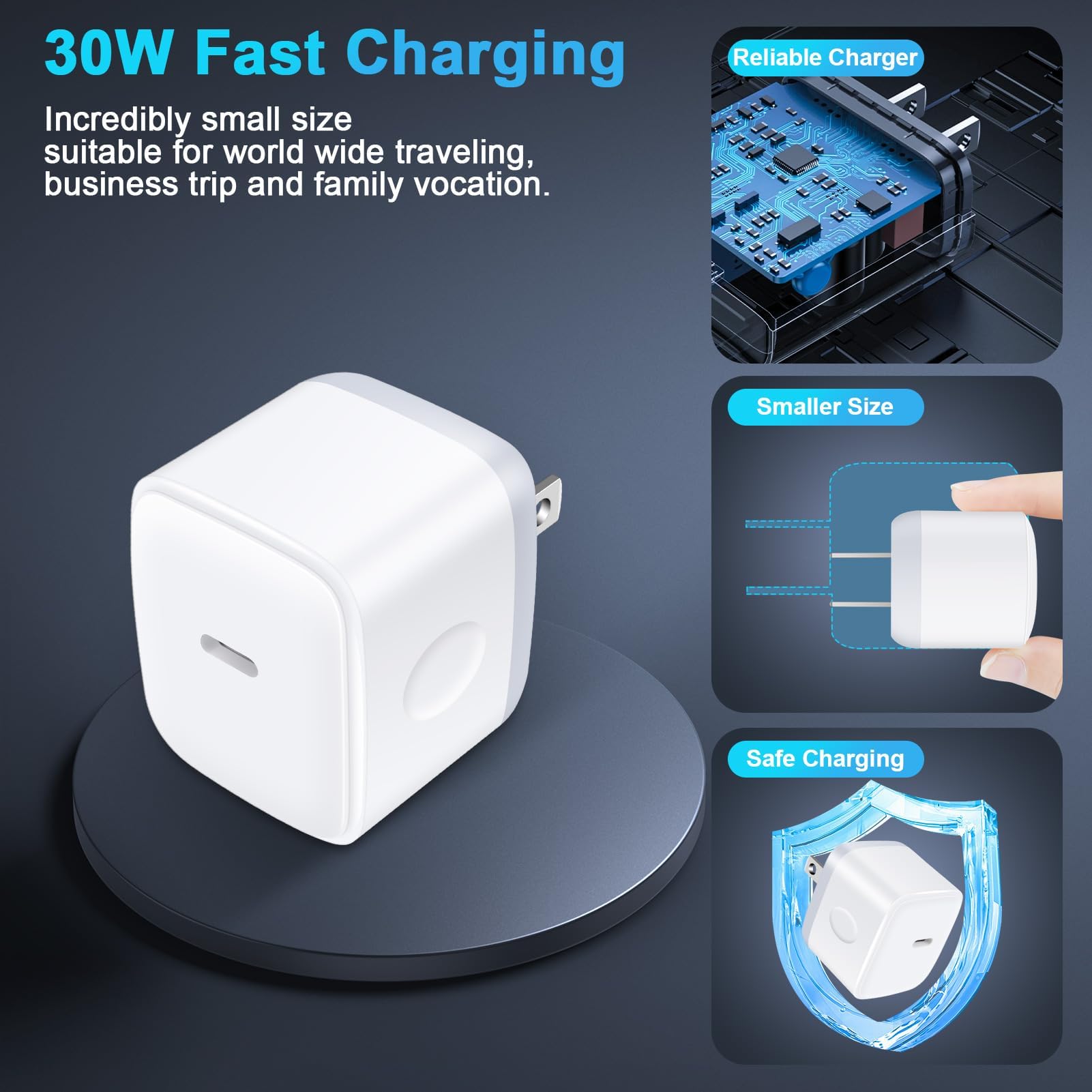Amazon.com: Type C Block 30W USB C Super Fast Charging Wall