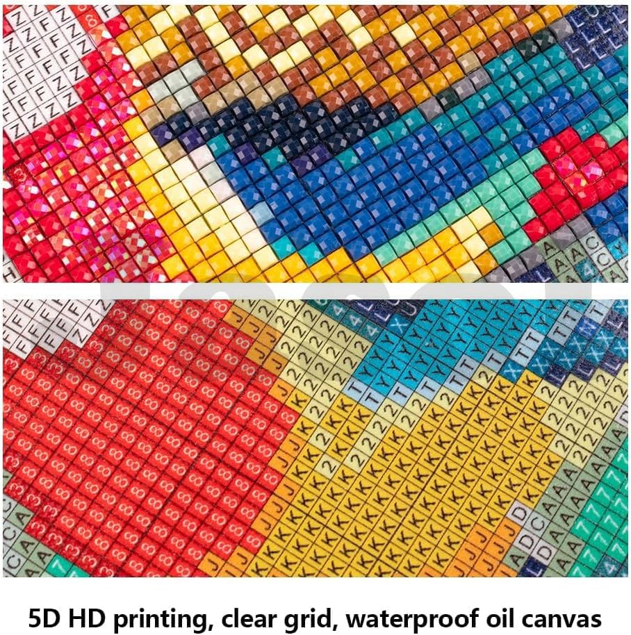 Image of Jasol Diamond Painting Kit, 40x30 Cms, Full Drill, 5D Crystals, Home Wall Decor Gift Set (Sea Horse J40058)